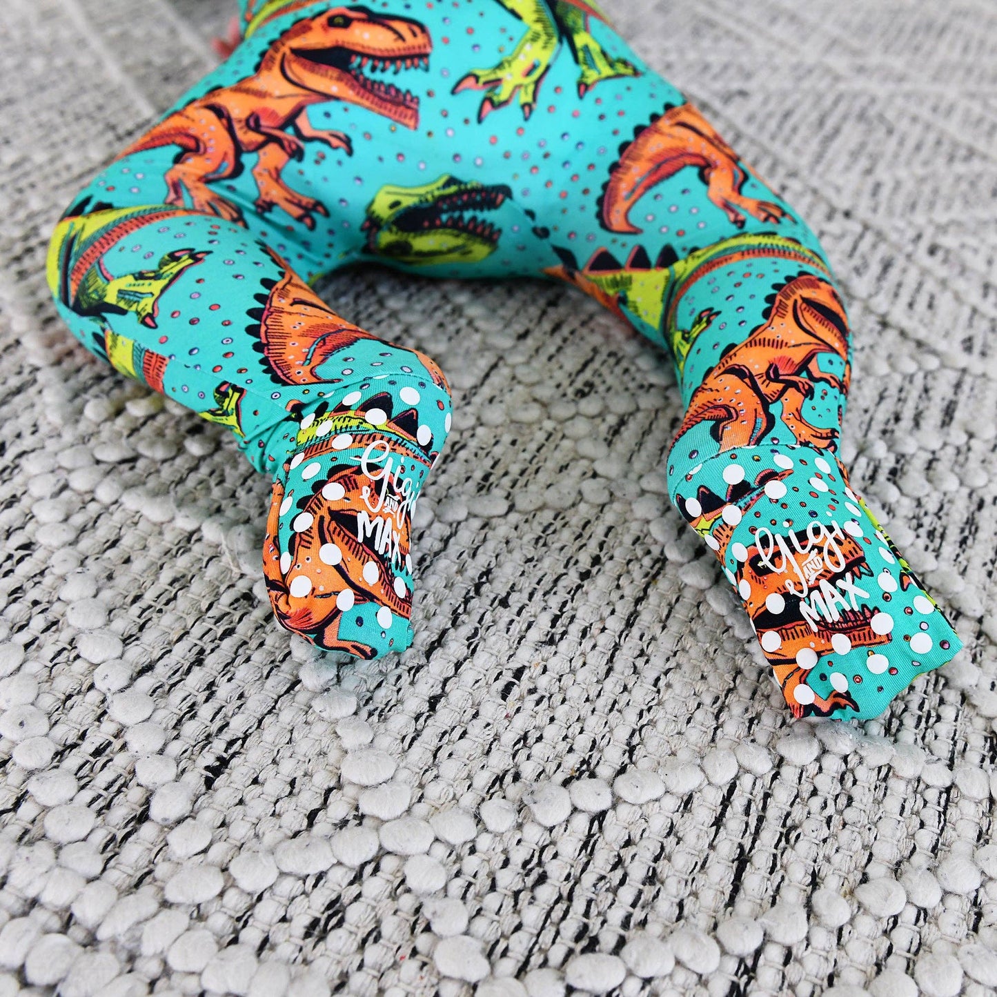 Drew Dino ZIP Bamboo Sleepies Little Baby Two Way Zip