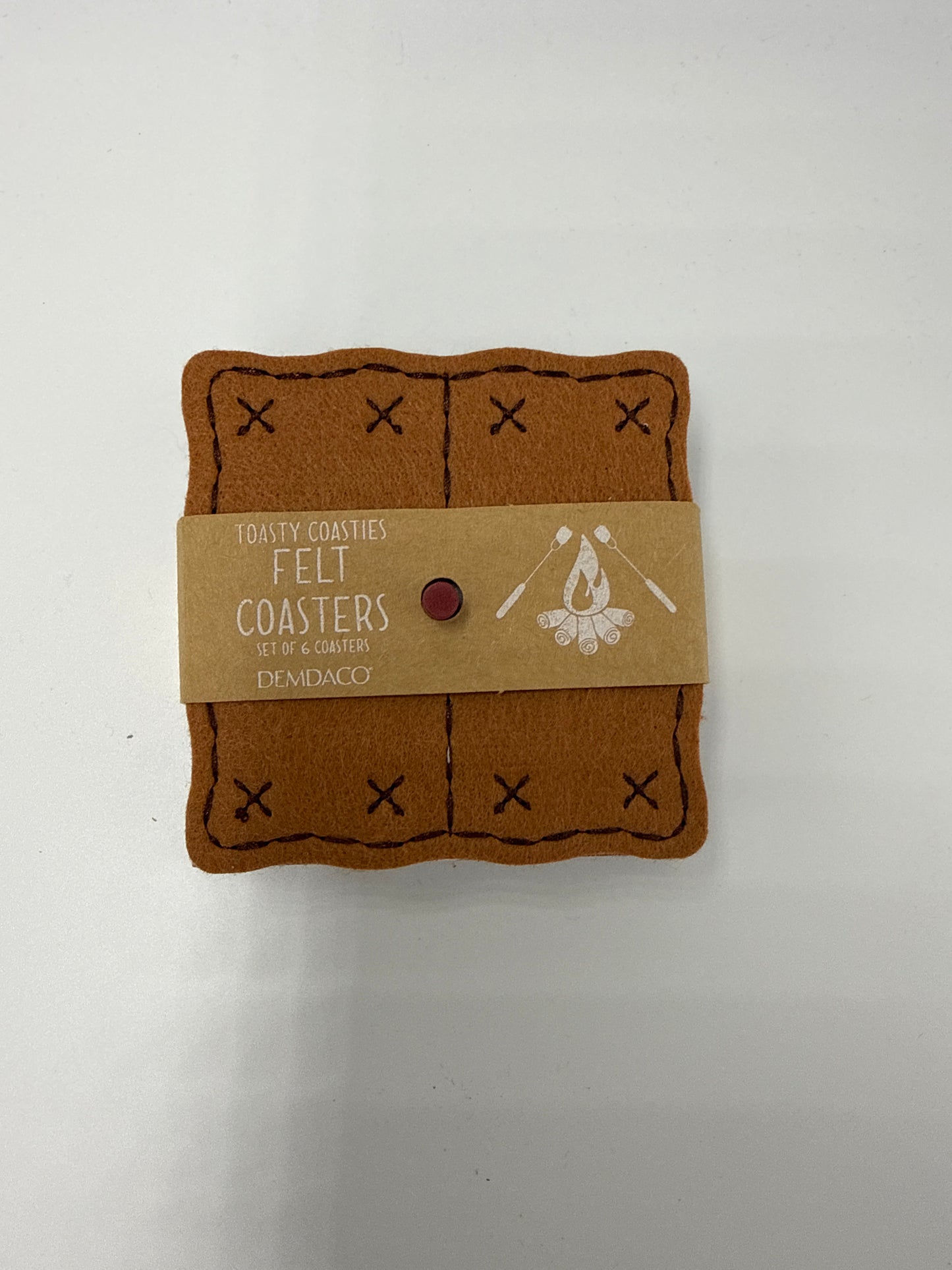 Set of 6 felt coasters