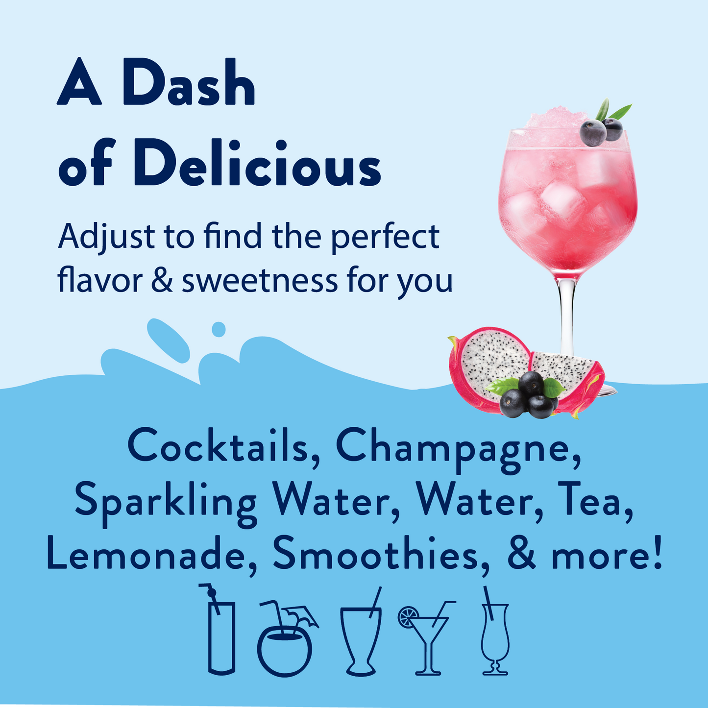 Sugar Free Dragonfruit Acai Flavor Infusion Syrup