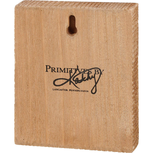 Plymouth Rock Chicken Block Sign