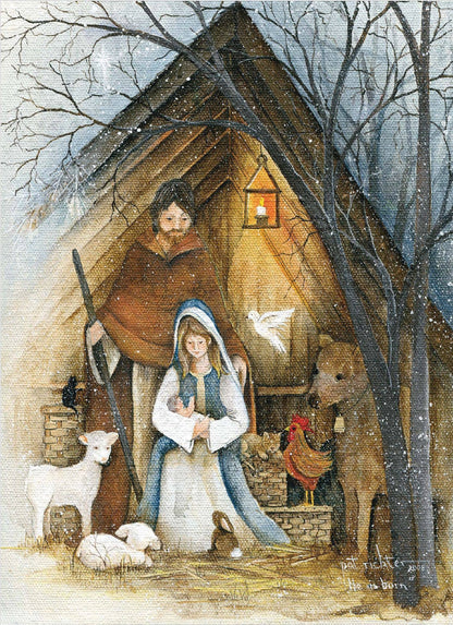 Religious Boxed Christmas Cards, Holy Night, KJV