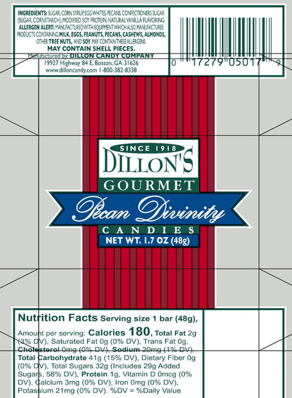 Divinity, Pecan, 1.7 oz Snack Bar