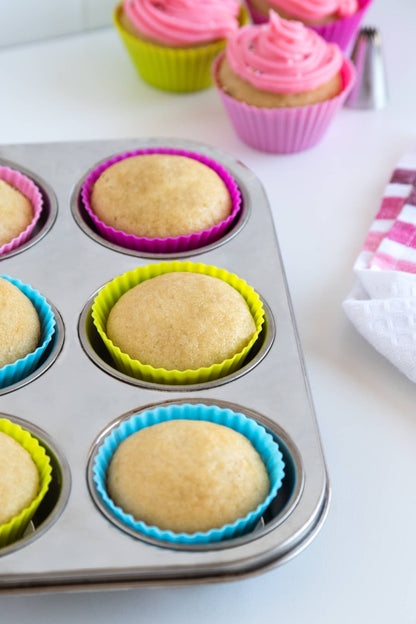 Bakelicious Silicone Cupcake Liners, Set of 12, 2.75"