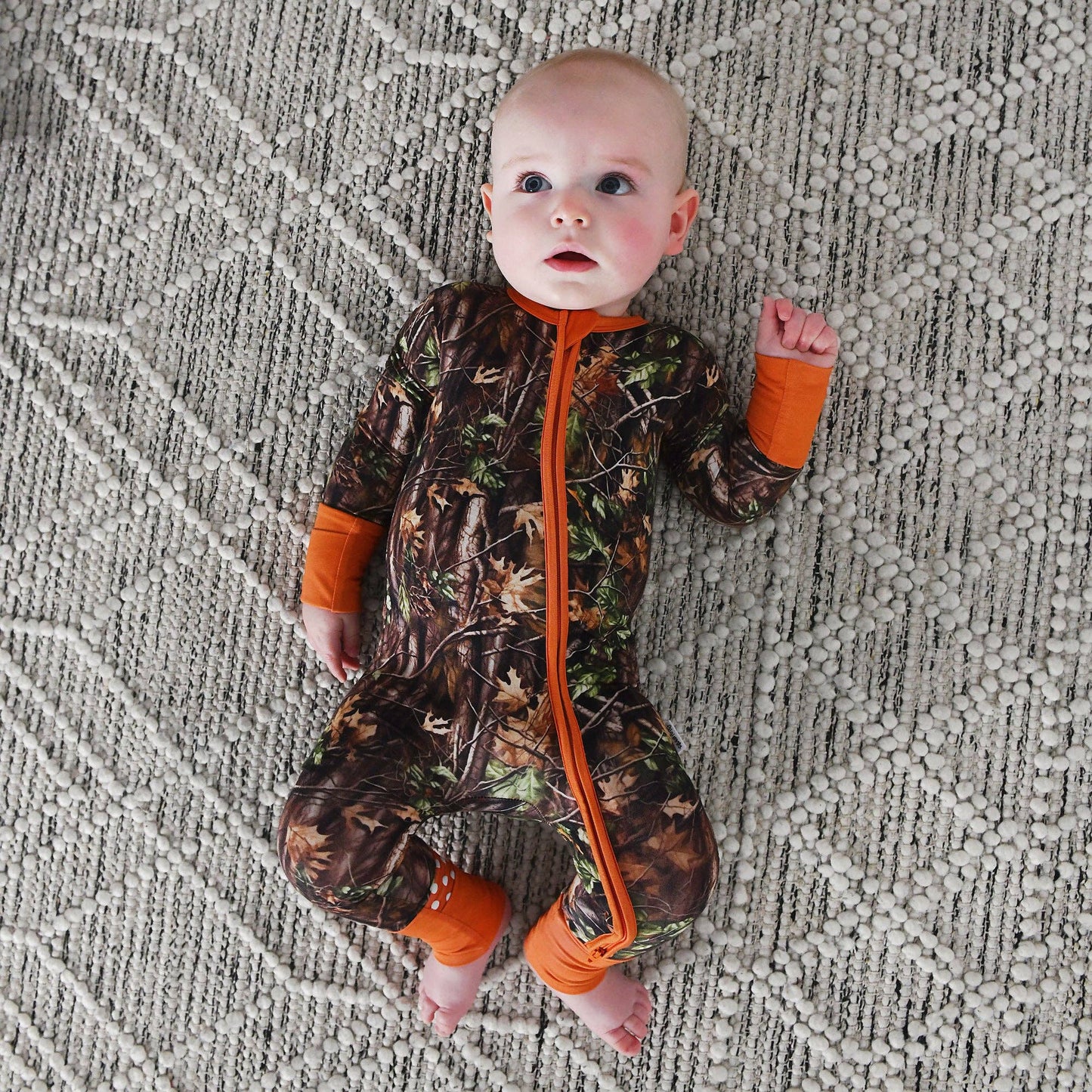 Hunter Camo ZIP Sleepies Little Bamboo Baby Outfit