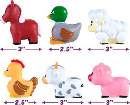 Tub Works® Barnyard™ Mold Free Bath Toys, 6 Pack