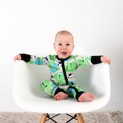Ryder Golf Zip Bamboo Baby Two Way Zipper Outfit