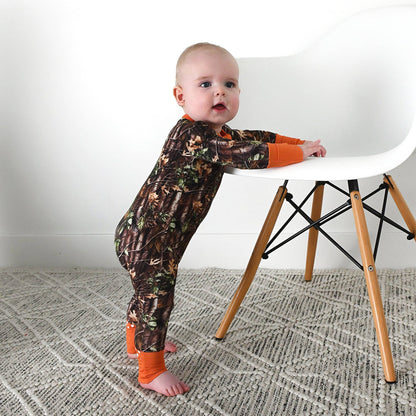 Hunter Camo ZIP Sleepies Little Bamboo Baby Outfit