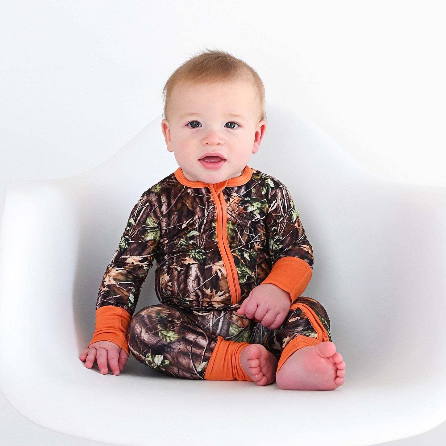 Hunter Camo ZIP Sleepies Little Bamboo Baby Outfit