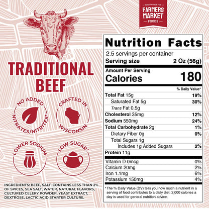 Traditional Beef Summer Sausage 5oz