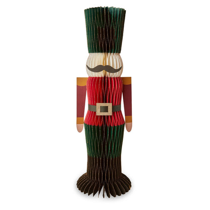 Multi Honeycomb Paper Nutcracker Decor Christmas