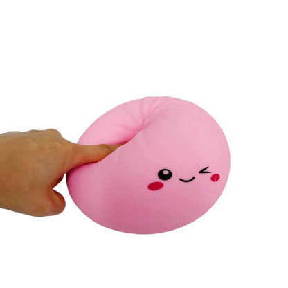 Large Emoji Squishy Dumpling Realistic Steamed Bun Stress Relief Squeeze Toy