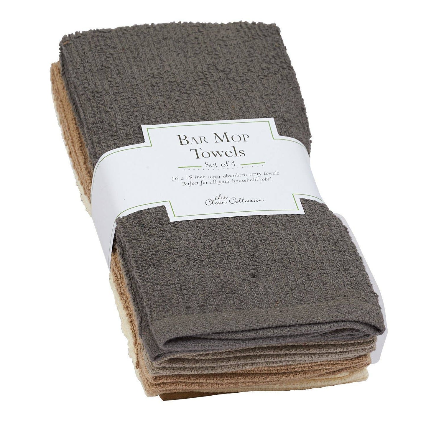 Neutral Bar Mop Towels Set of 4