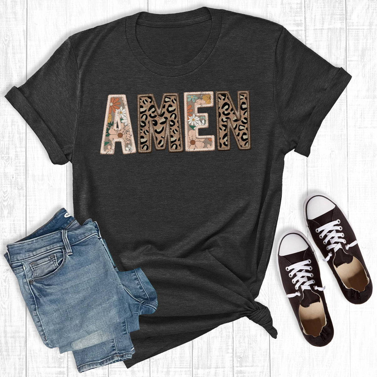 Boho Faith Amen Graphic Tee