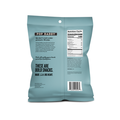 Pop Daddy – Real White Cheddar Flavored Popcorn 2.0oz