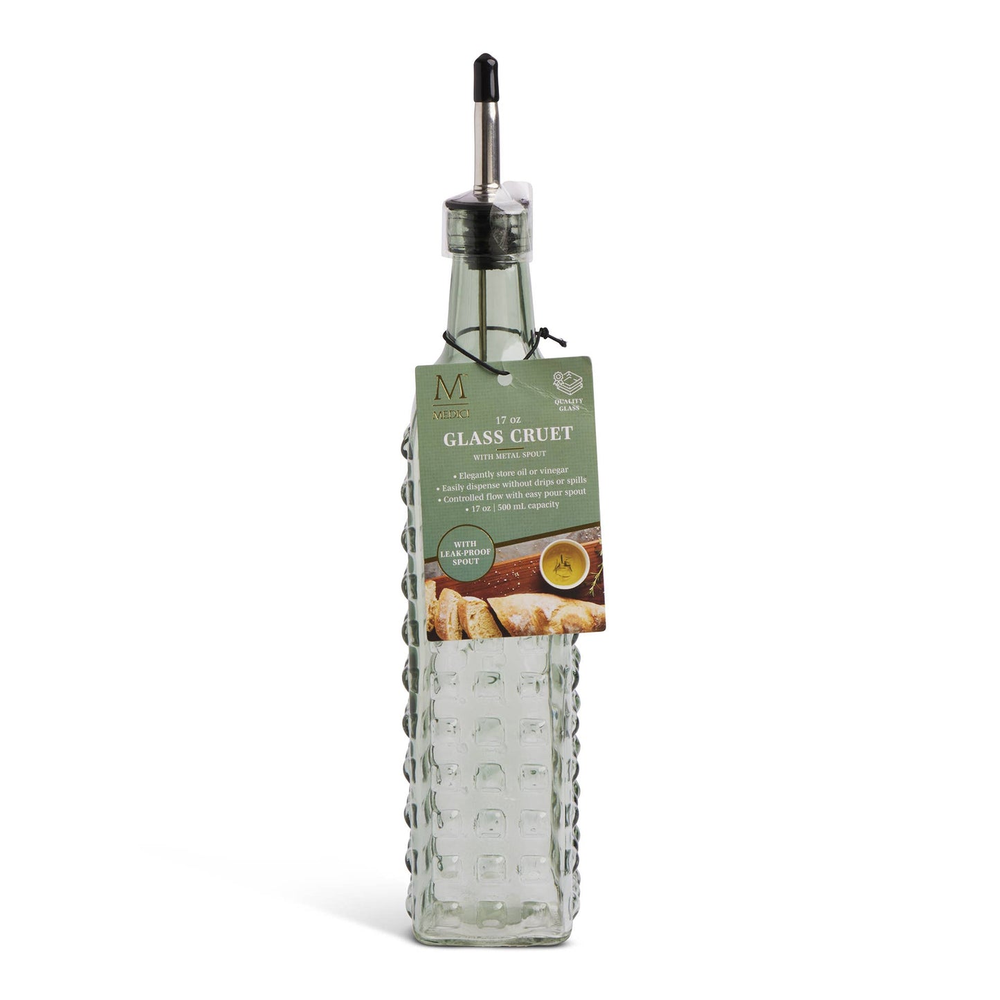 500ml Dotted Glass Cruet - Matcha