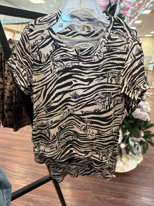 Kids Zebra western Shirt