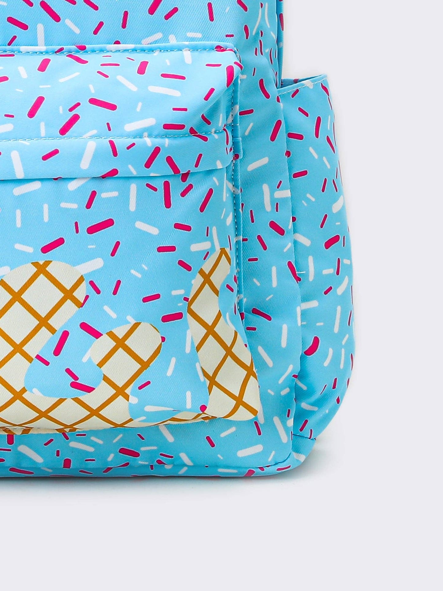 Ice Cream Drip Kids Canvas Backpack