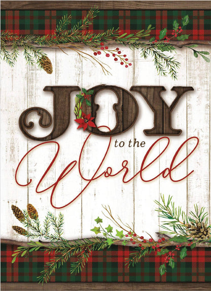 Religious Boxed Christmas Cards, Joy to the World, 12 Cards