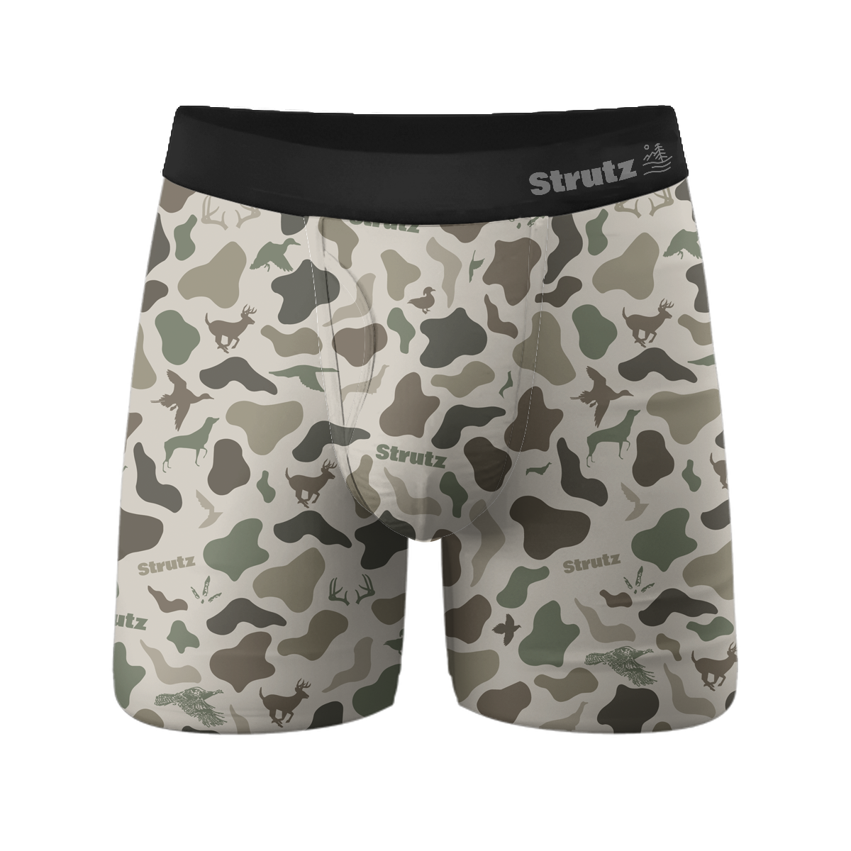 STRUTZ CAMO BOTTOM BRIEFS