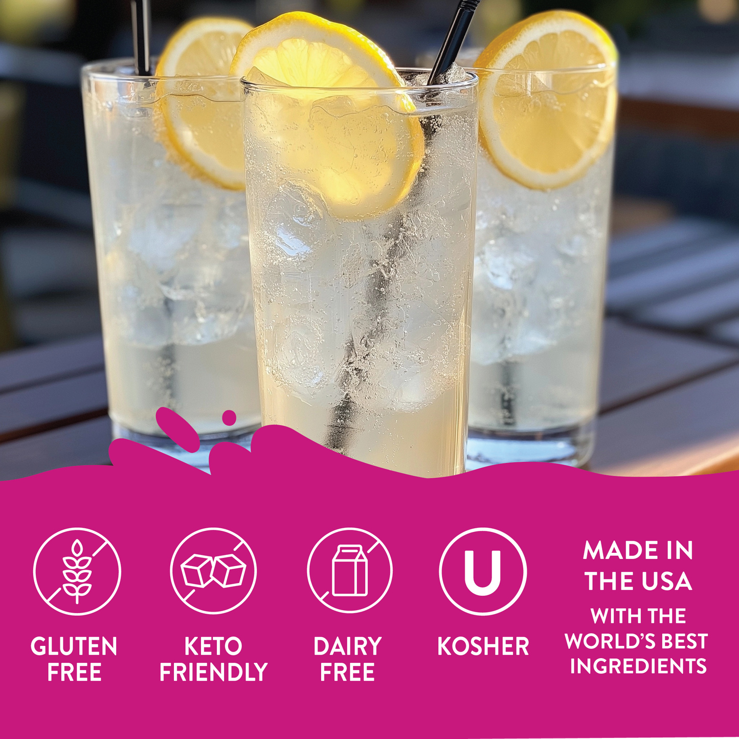 Sugar Free Simple Syrup - 375ml Bar Syrup Mixer