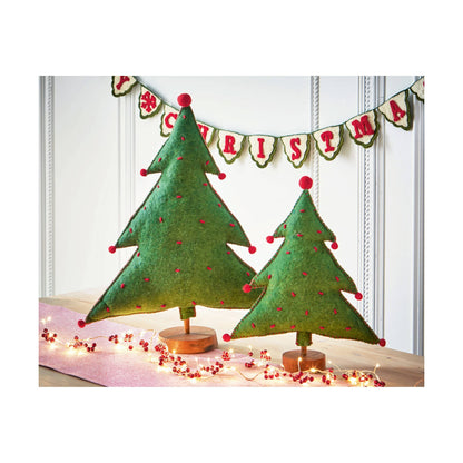 Merry Tree Decor Large Green Multi Wool Christmas