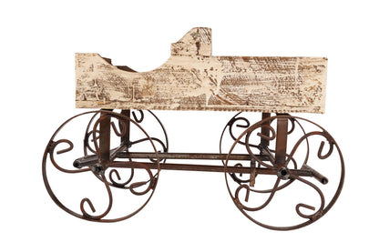 Rustic Wooden Wagon-Garden Planter
