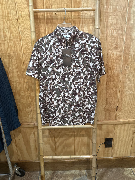 Ferrell men’s camouflage short sleeve shirt