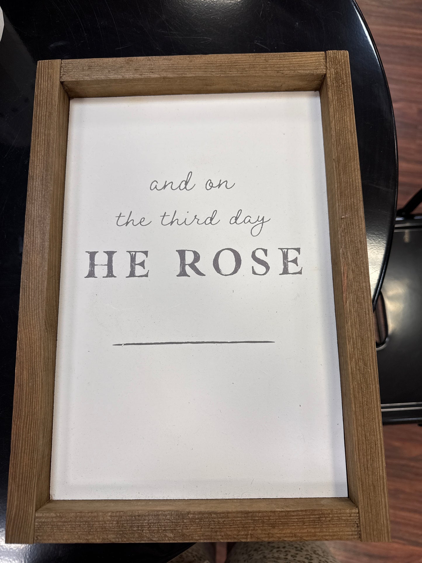 And so on the third day Sign