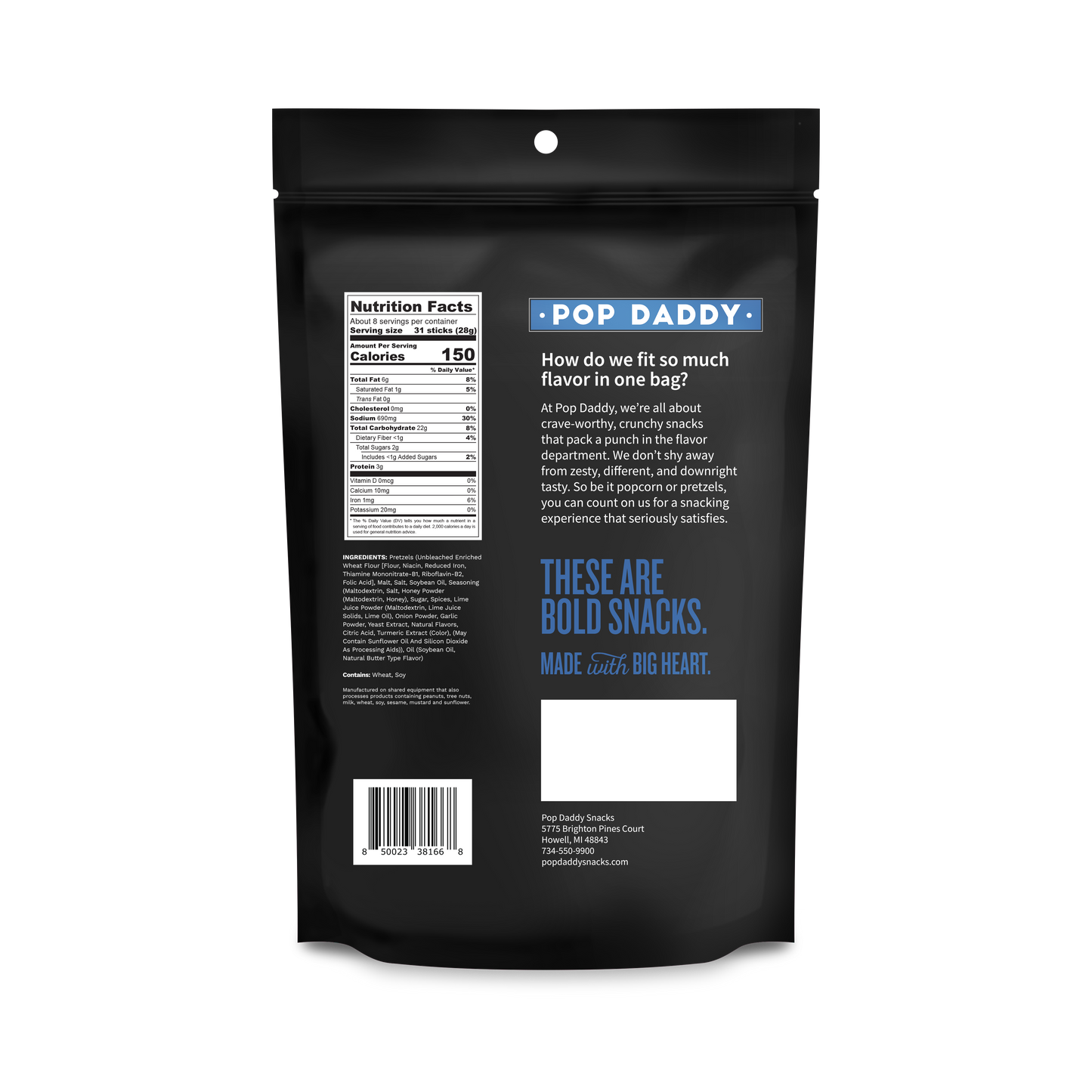 Pop Daddy – Thai Honey Curry Seasoned Pretzels 7.5oz