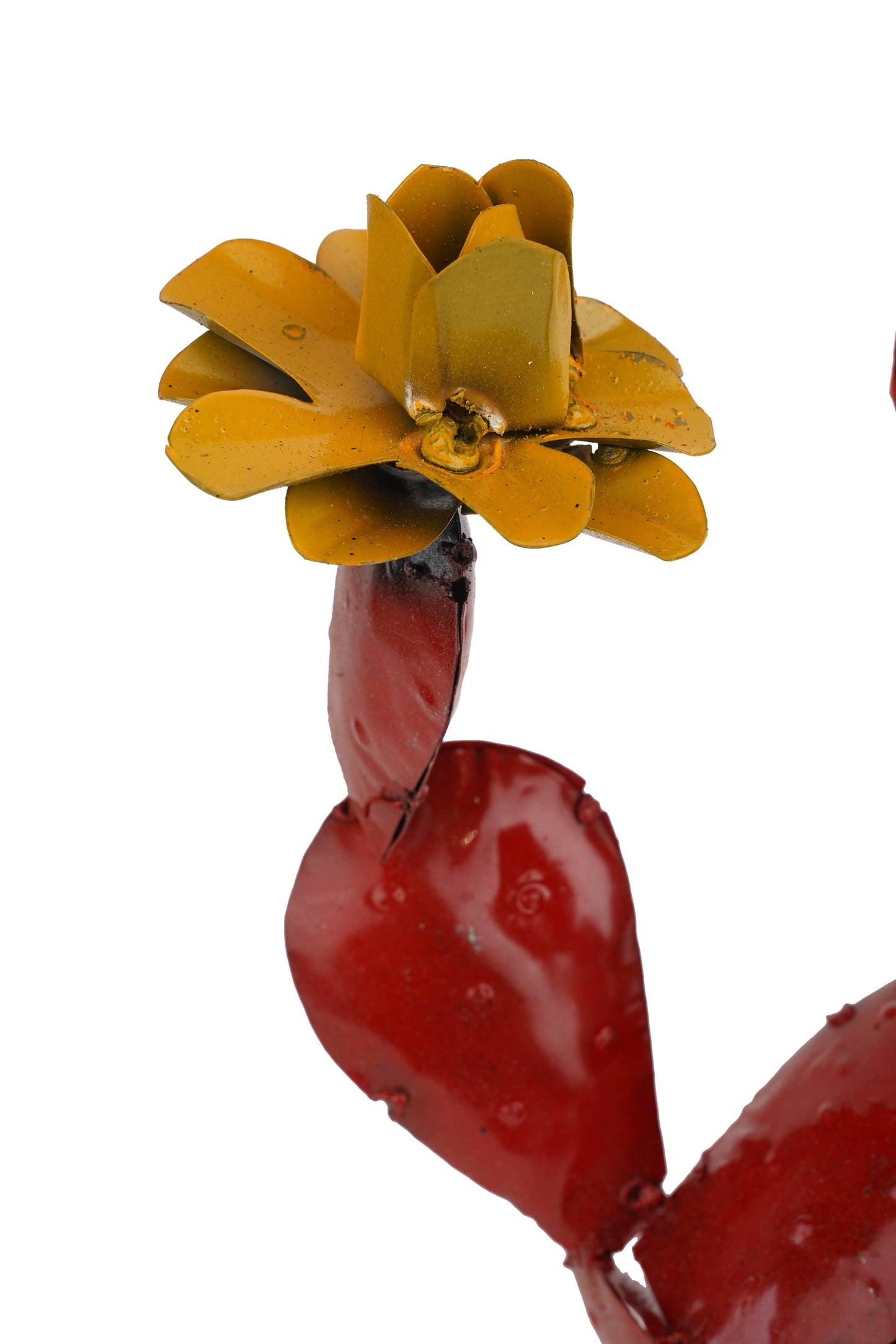 Colorful Metal Prickly Pear Cactus-13Wx13Dx16H-