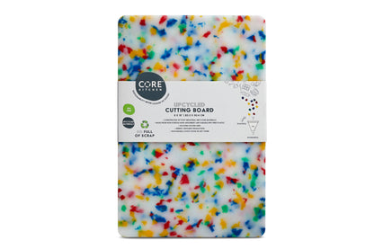 Recycled Plastic Cutting Board Small Confetti