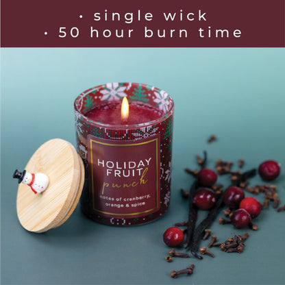 Holiday Fruit Punch – 10oz Holiday Scented Gift Candle