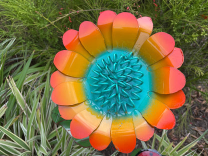 Serenity Flower Garden Stake-Colorful Metal-16Wx36H in