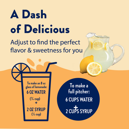 Sugar Free Lemonade Syrup Concentrate