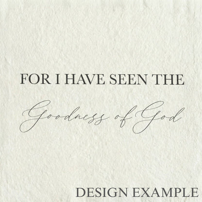 Glass Table Frames & Cards - Goodness of God