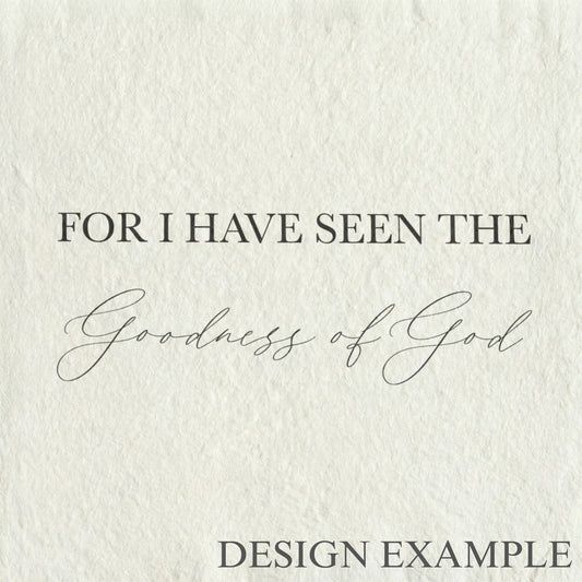 Glass Table Frames & Cards - Goodness of God