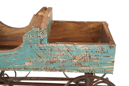 Rustic Wooden Wagon-Garden Planter