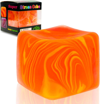 Marbled Nice Cube  Slow Rising Stress Relief Squeeze Toy Boxed Set