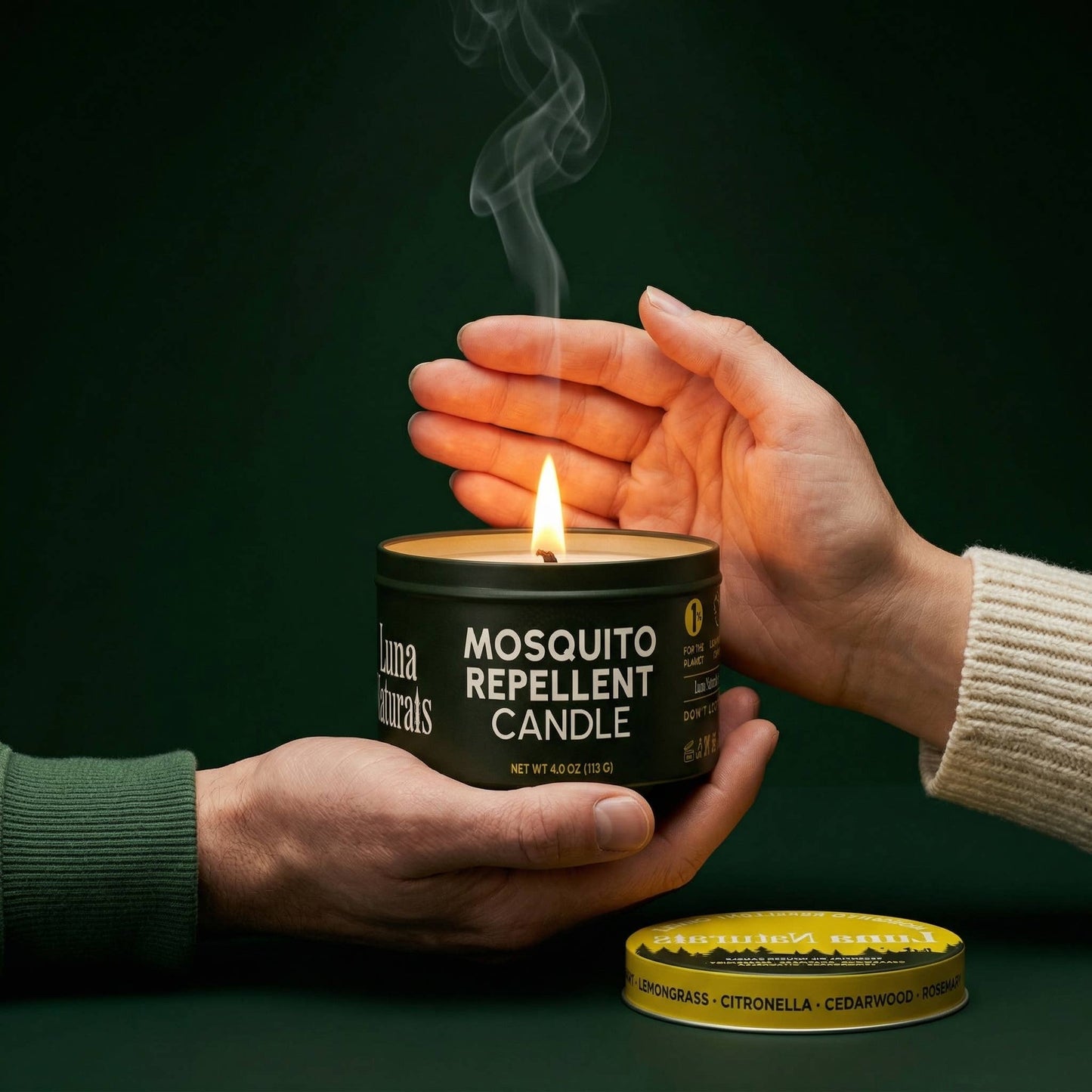 Mosquito Repellent Candle | Citrusy | 3 ct
