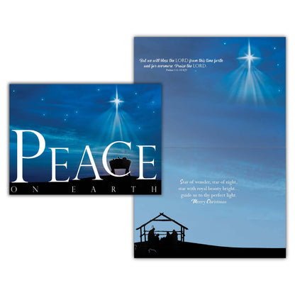 Boxed Christmas Cards -Peace on Earth Nativity, KJV 12 Cards