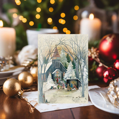 Religious Boxed Christmas Cards, Holy Night, KJV