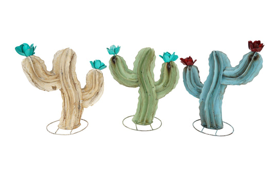 Curvy Cactus Cactus-19Wx9Dx24H inches-Three Colors-Medium