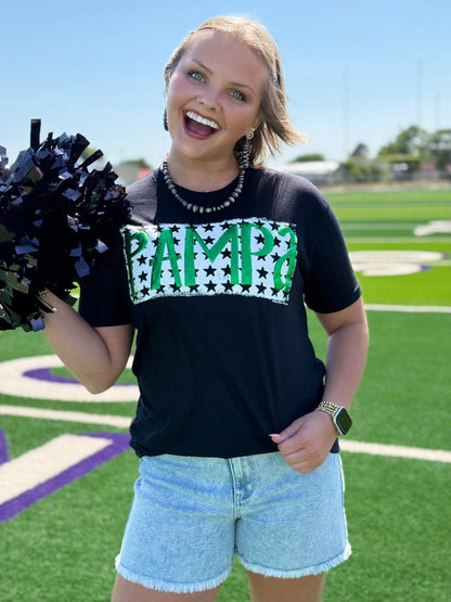 Metallic Puff Mascots with Stars Tee