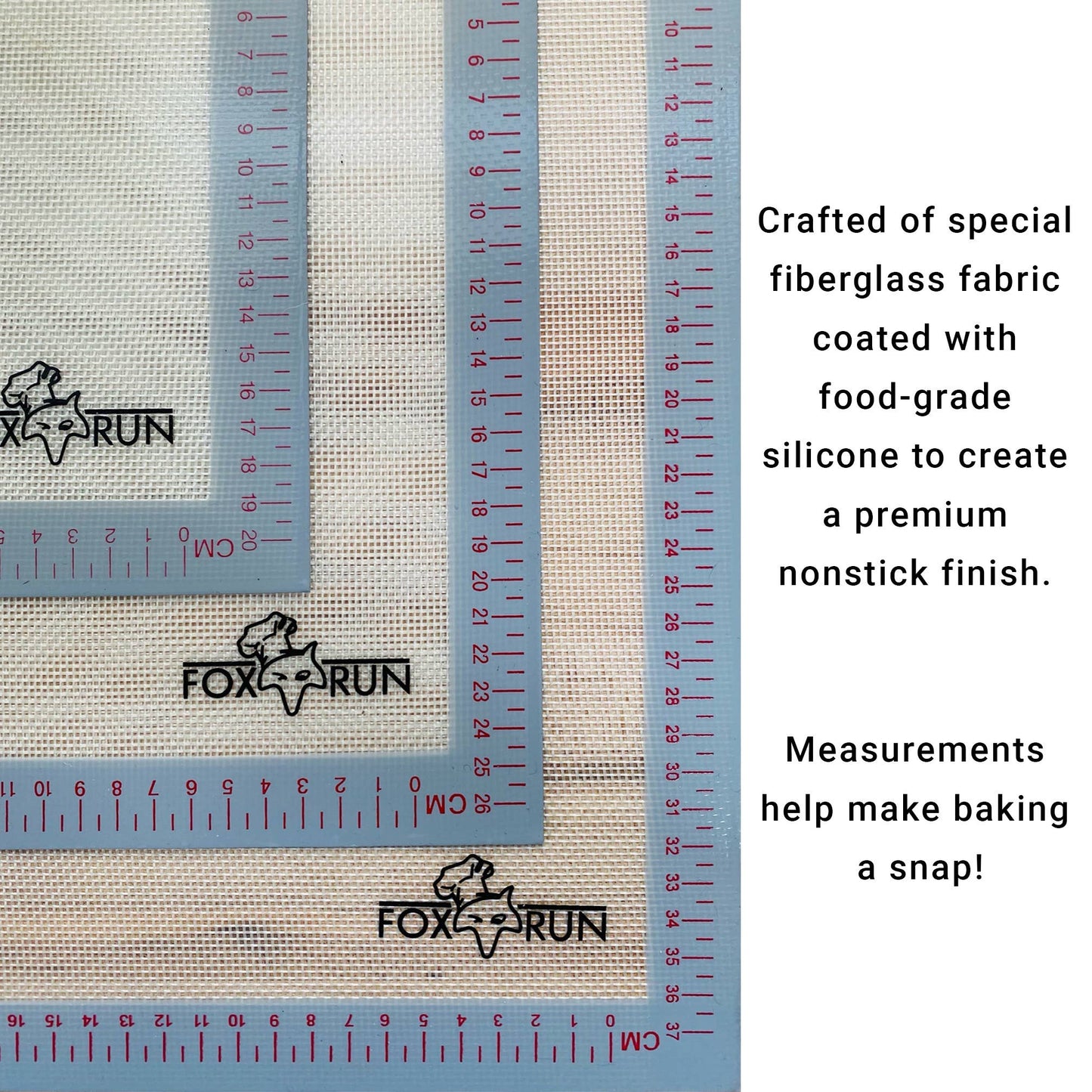 Fox Run Non-Stick Baking Mat, Silicone, 14.25" x 9.5"