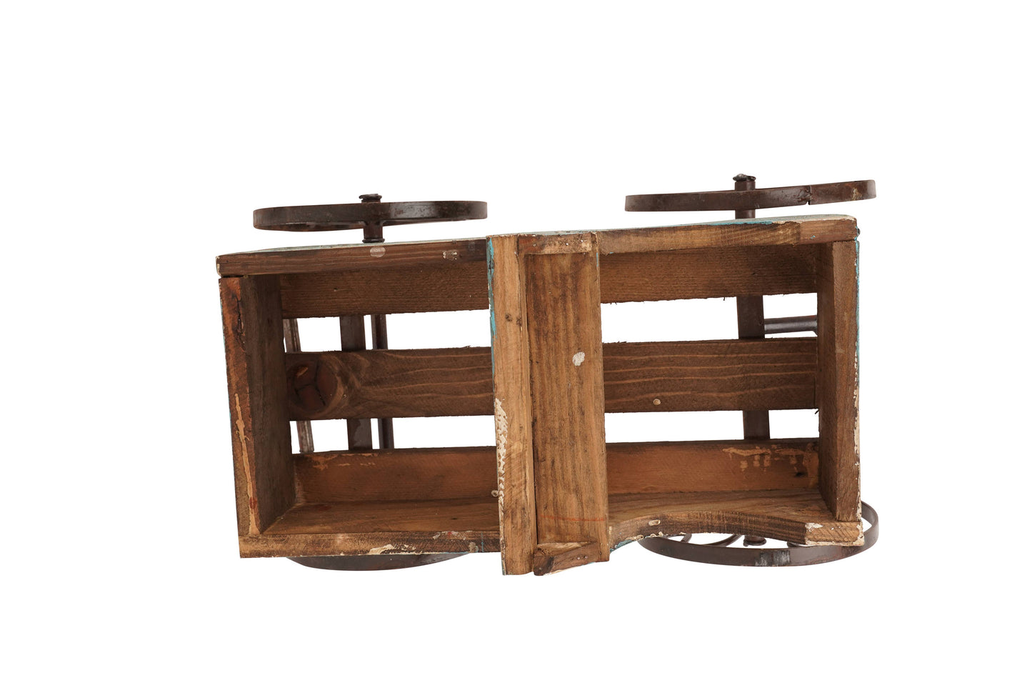 Rustic Wooden Wagon-Garden Planter
