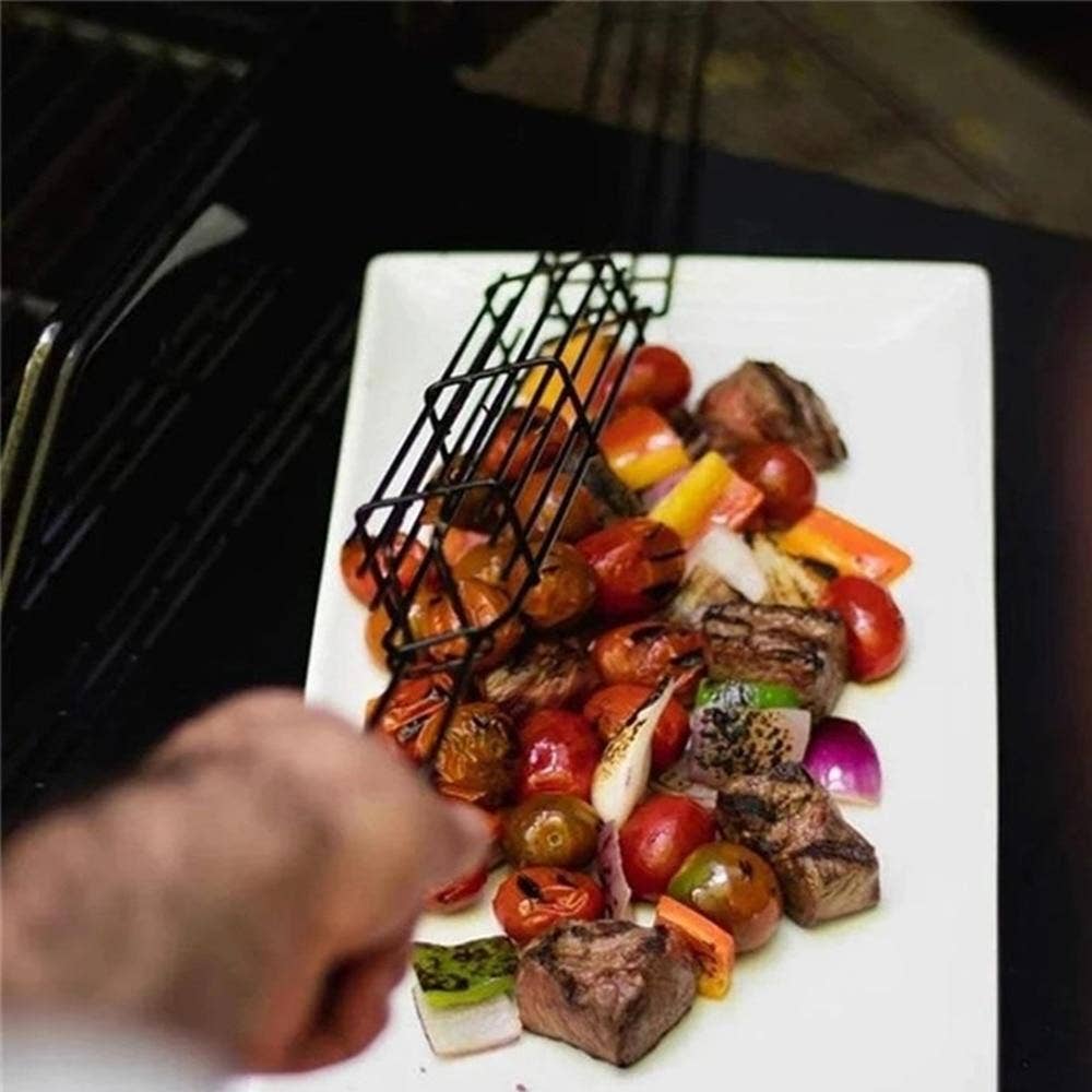 Outset Non-Stick Kabob Grill Basket, Set 4,19.5" x 2" x 1.5"