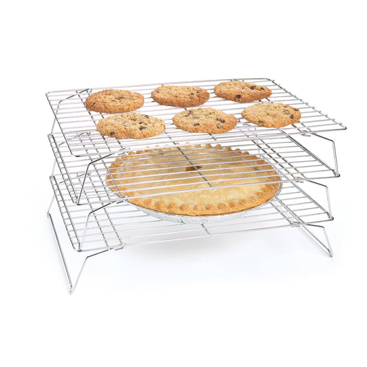 Fox Run Stackable Cooling Rack Set, 3-Piece, 14" x 10"