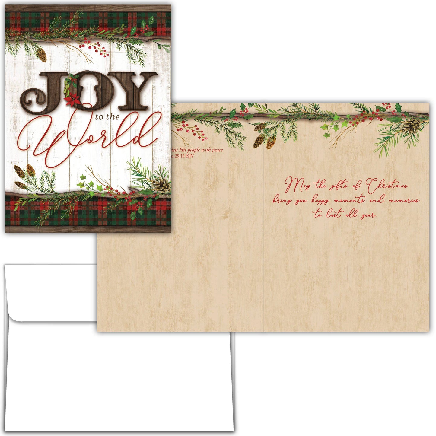Religious Boxed Christmas Cards, Joy to the World, 12 Cards
