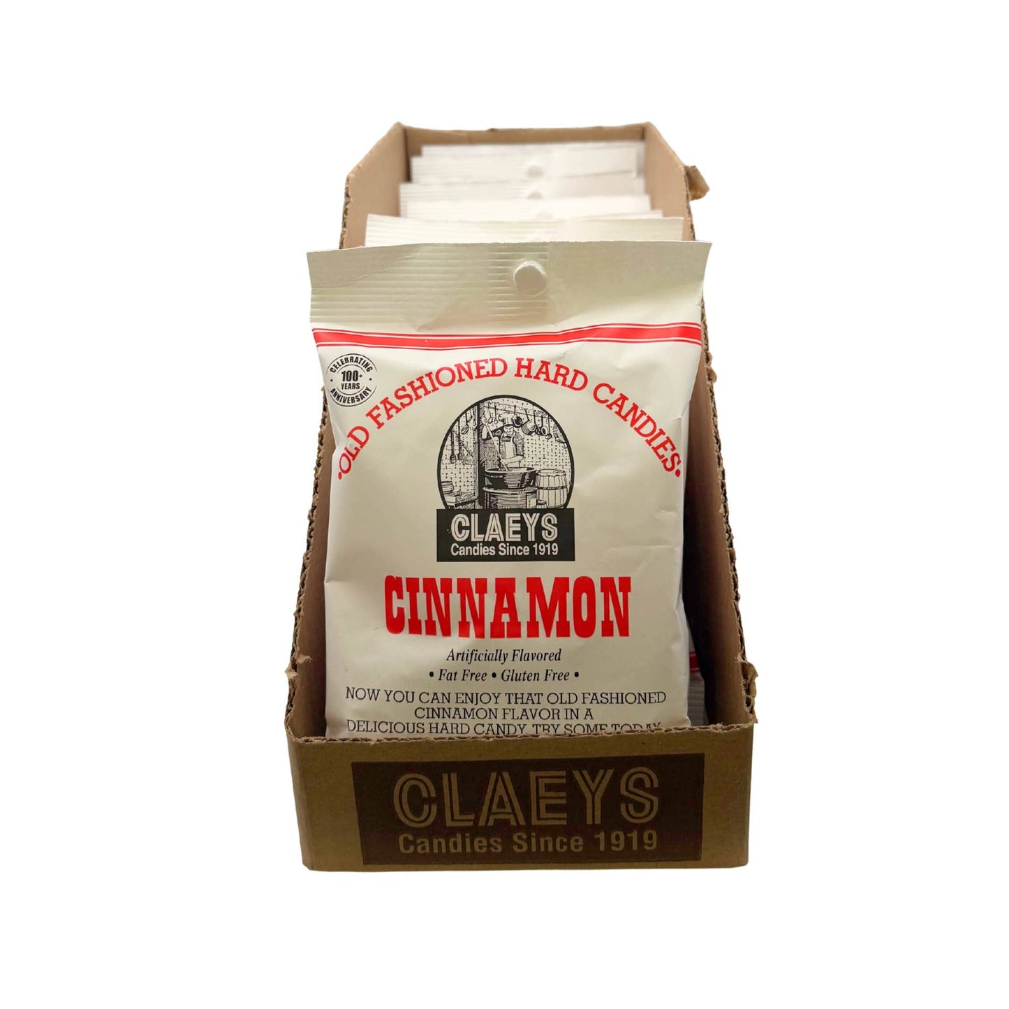 Claeys Old Fashioned Hard Candy Cinnamon Drops 6oz Bag,
