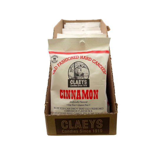 Claeys Old Fashioned Hard Candy Cinnamon Drops 6oz Bag,